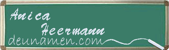 Anica Heermann Visitenkarte